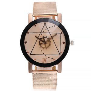 Casual Quartz Stainless Steel Band Marble Strap Watch Analog Wrist Watch - kerry-cc-5