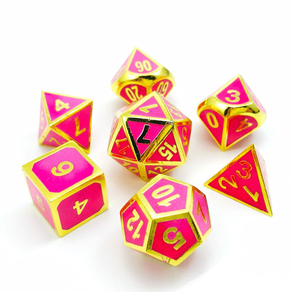 Super Glowing Golden Rose Playing Dice Set - kerry-cc-5