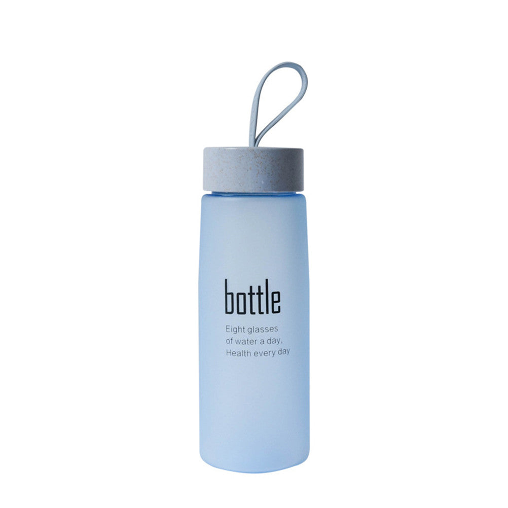 520 Ml Frosted Water Drinking Bottle Couples Creative Portable Water Bottle - kerry-cc-5